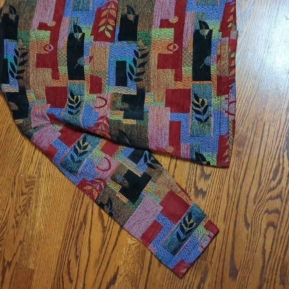 Coastal Cowgirl Tapestry jacket Dopamine bohemian festival color block Sz XL - Picture 6 of 11